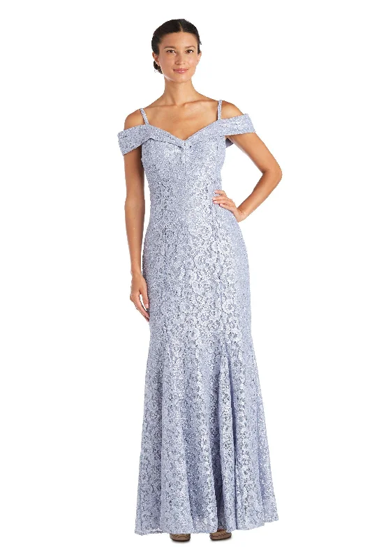 Puffy Sleeve Dress R&M Richards 2047 Long Formal Dress
