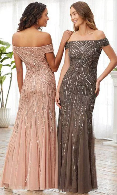 Chiffon Dress Adrianna Papell Platinum 40370 - Embellished Evening Dress