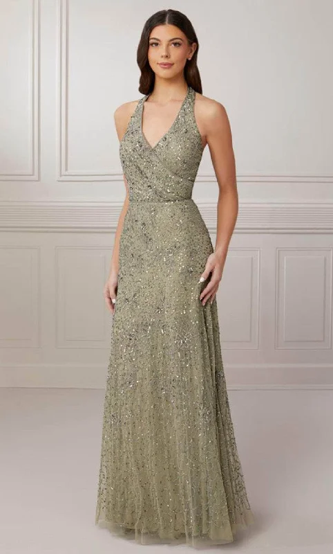 Peplum Dress Adrianna Papell Platinum 40426 - Long Gown
