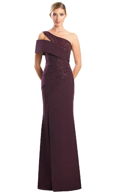 Classic Gown Alexander by Daymor 1784S23 - Beaded Asymmetrical Dress