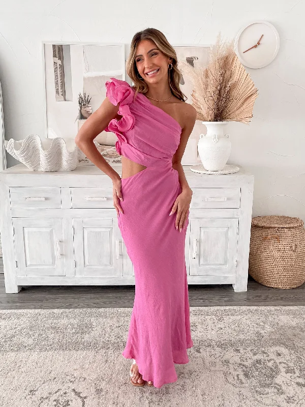 Simple Formal Dress Ayleen Dress - Pink