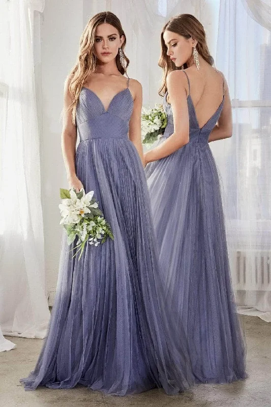 Glittering Evening Gown Cinderella Divine - Pleated A-Line Prom Dress CD184