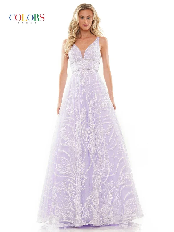 Applique Gown Colors 2834 Colors Long Spaghetti Strap Evening Dress