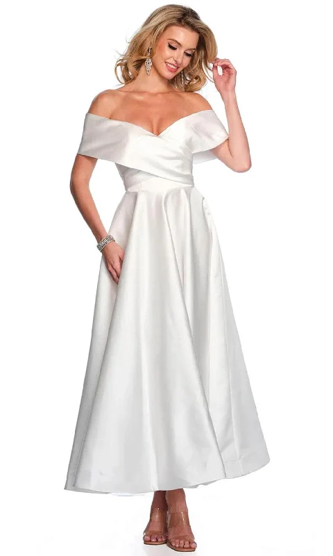 Romantic Evening Gown Dave & Johnny Bridal 11370 - Tea Length A-Line Bridal Dress