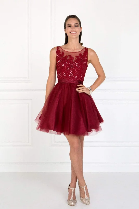 Satin Mermaid Dress Elizabeth K - GS2414 Sparkly Beaded Lace Bodice Tulle Cocktail Dress Satin Mermaid Dress Elizabeth K - GS2414 Sparkly Beaded Lace Bodice Tulle Cocktail Dress