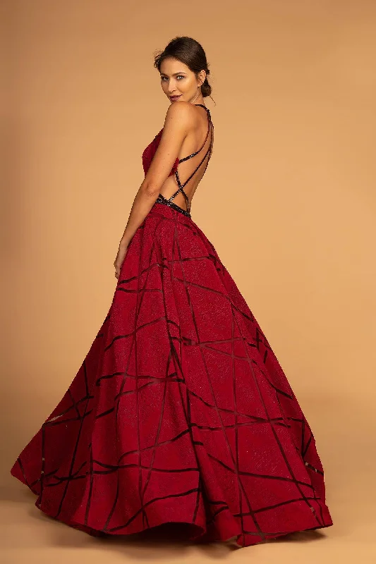 Empire Gown Sexy Prom  Long Formal Halter Ball Gown