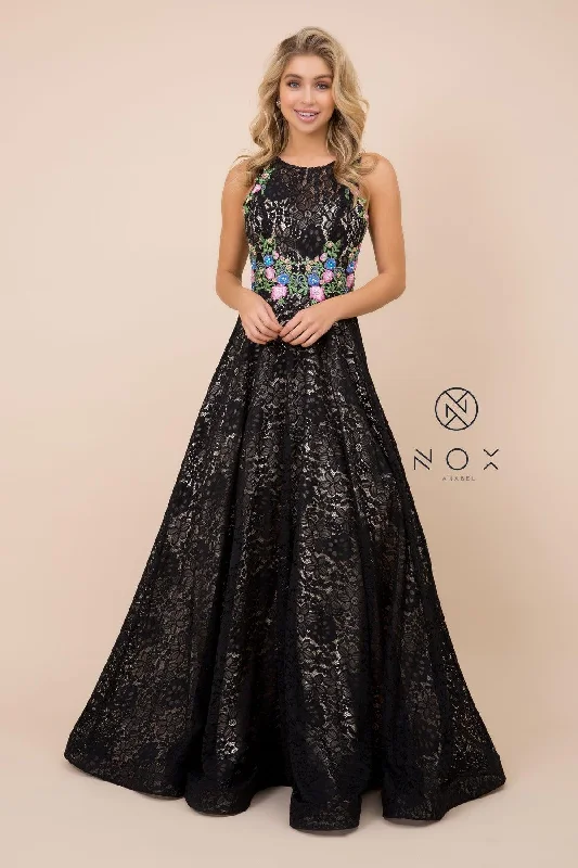 Stunning Party Dress Long Lace Prom Dress Evening Gown