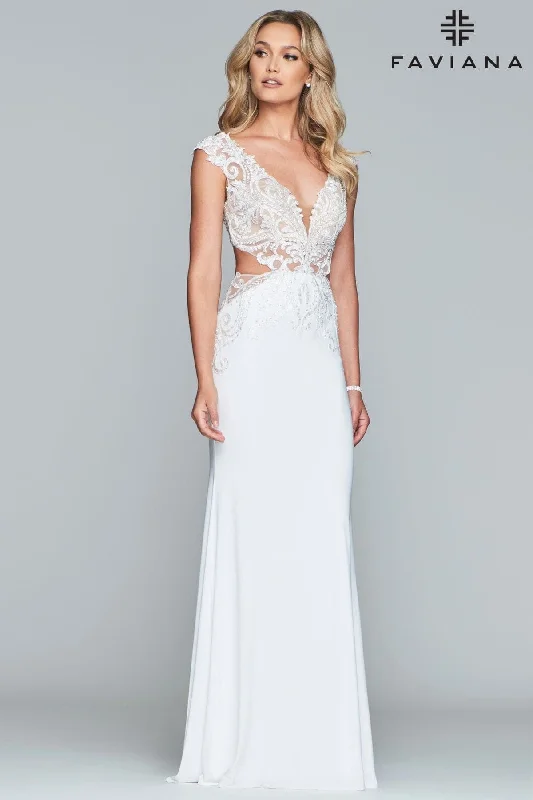 Satin Slip Dress FAVIANA S10208