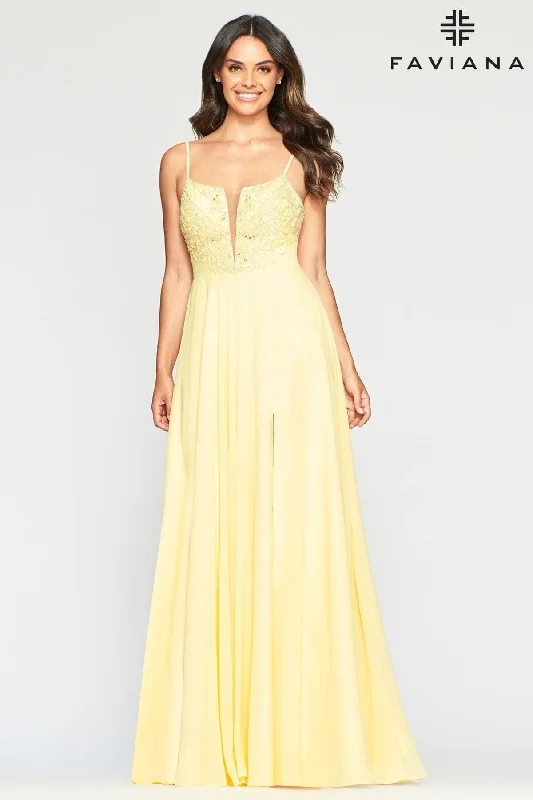 Princess Ball Gown Chiffon Long Prom Dress With Deep V Neckline And Beading Applique Princess Ball Gown Chiffon Long Prom Dress With Deep V Neckline And Beading Applique