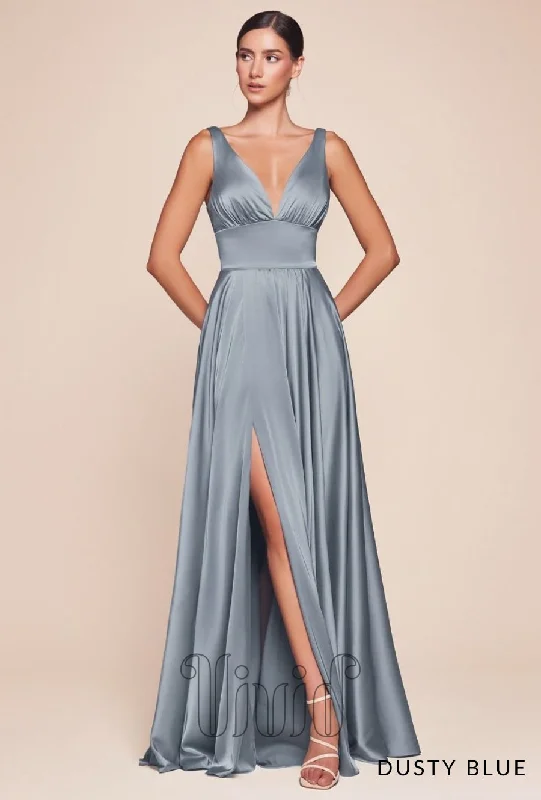 Metallic Formal Dress Fleur Gown