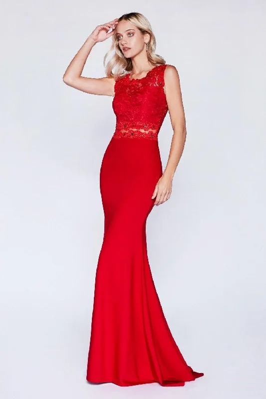 Dramatic Ball Gown Cinderella Divine CF115 Formal Fitted Long Dress Evening Gown