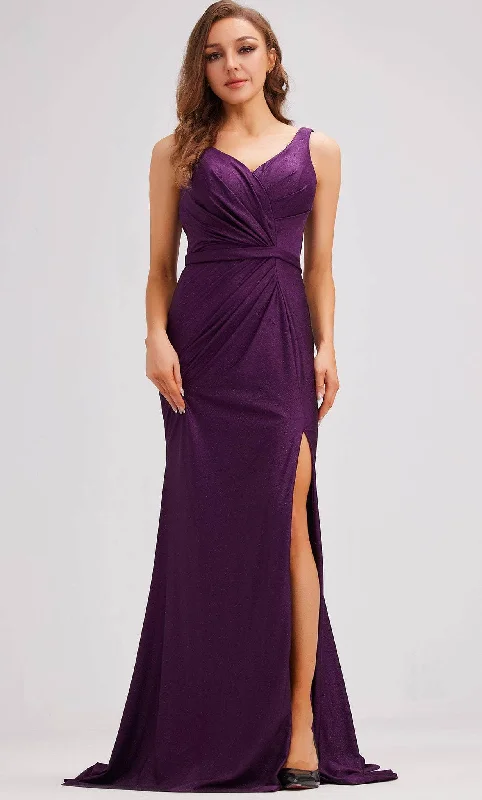 Floor-Sweeping Gown J'Adore Dresses J23006 - Glitter Mermaid Evening Dress