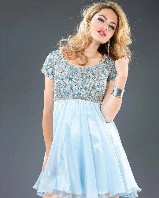 Slit Gown Jovani 74231 Prom Short Homecoming Chiffon Dress