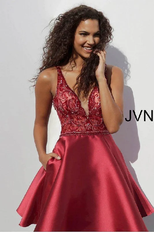 Velvet Evening Dress Jovani 64206 Short Prom Dress