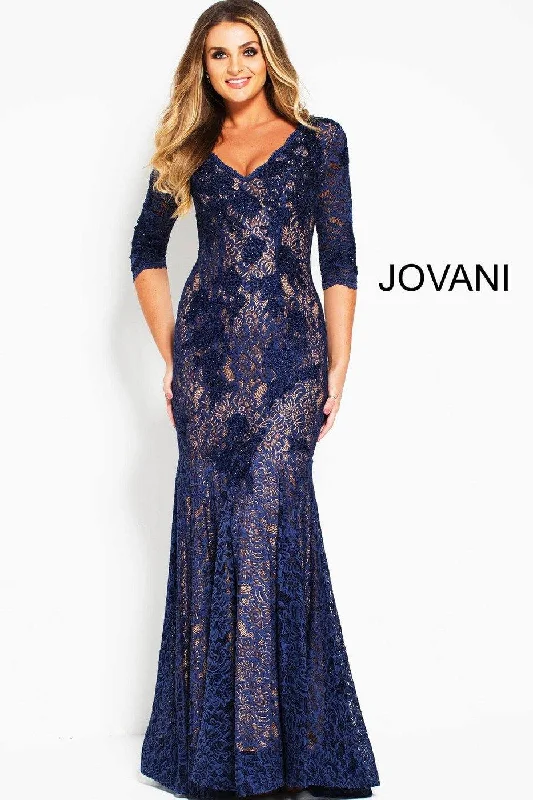 Elegant Beaded Dress Jovani 54835 Long Fitted Formal Dress