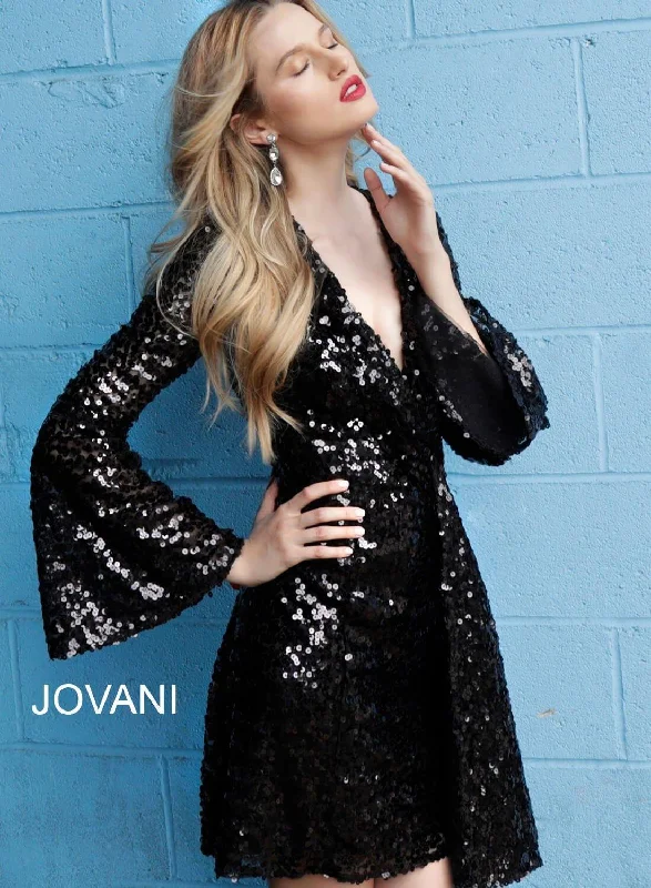 Beaded Dress Jovani 66256 Short Prom Dress