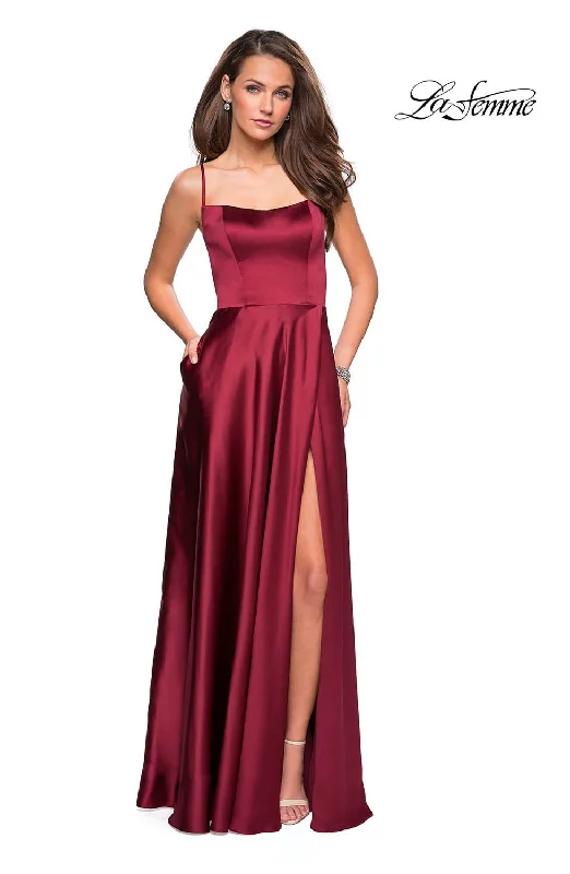 Puffy Sleeve Dress La Femme 26977 Dress