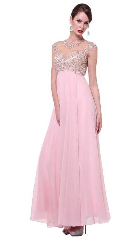 Polka Dot Gown Ladivine 72 - Embellished Illusion Gown
