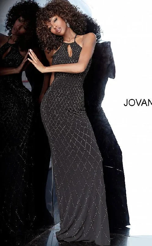 A-Line Gown Jovani 4033 Prom Long Beaded Sexy Formal Dress
