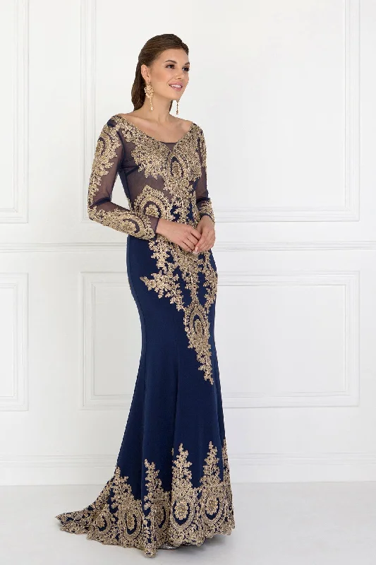 Modest Gown Long Sleeve Dress Formal Evening Gown Sale