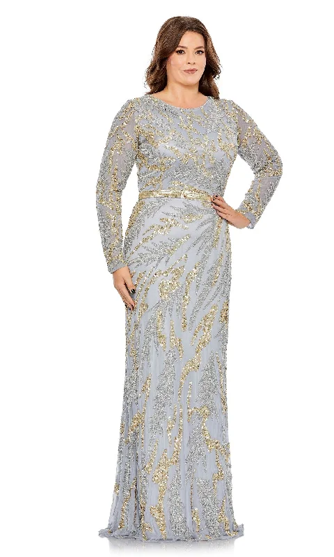 Taffeta Dress Mac Duggal Long Plus-Size Formal Dress 5358