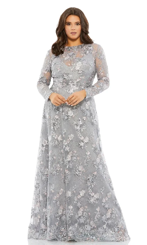 High-Low Dress Mac Duggal Long Plus-Size Formal Dress 67923