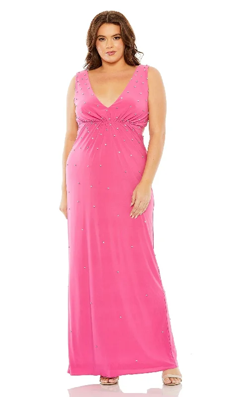 Floor-Length Dress Mac Duggal Long Plus-Size Formal Dress 68353