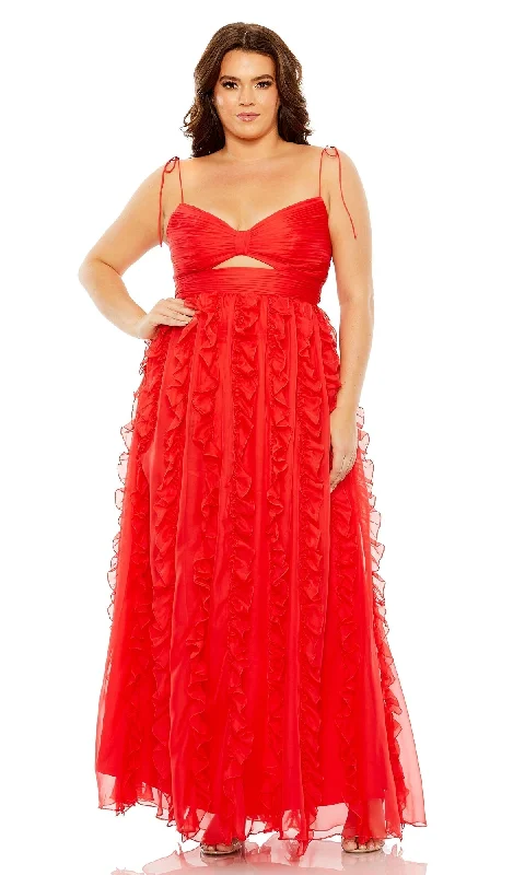 Vivid Color Gown Mac Duggal Long Plus-Size Formal Dress 68543