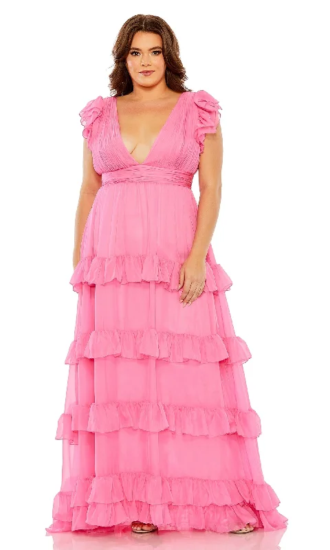 Brocade Formal Dress Mac Duggal Long Plus-Size Formal Dress 68544