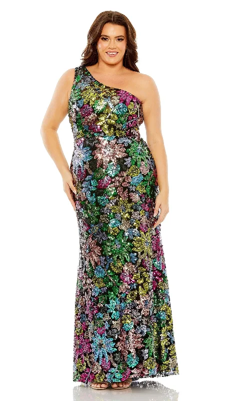 Elegant Beaded Dress Mac Duggal Long Plus-Size Formal Dress 68545