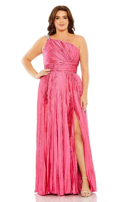 Formal Red Dress Mac Duggal Long Plus-Size Formal Dress 77005