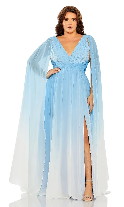 Ball Gown Mac Duggal Long Plus-Size Formal Dress 77010