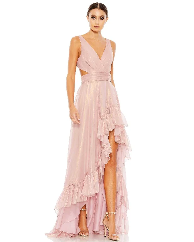 Dramatic Ball Gown Mac Duggal 49526 High Low Prom Formal Dress Sale