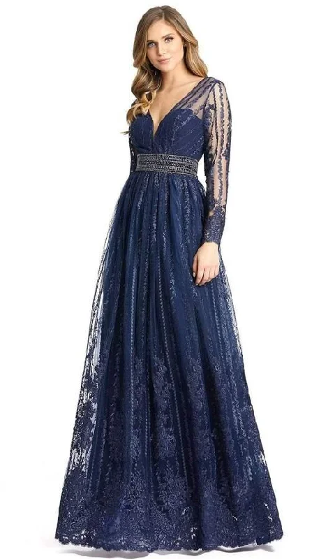 Ball Gown Mac Duggal 66591 Formal Long Sleeve Evening Dress
