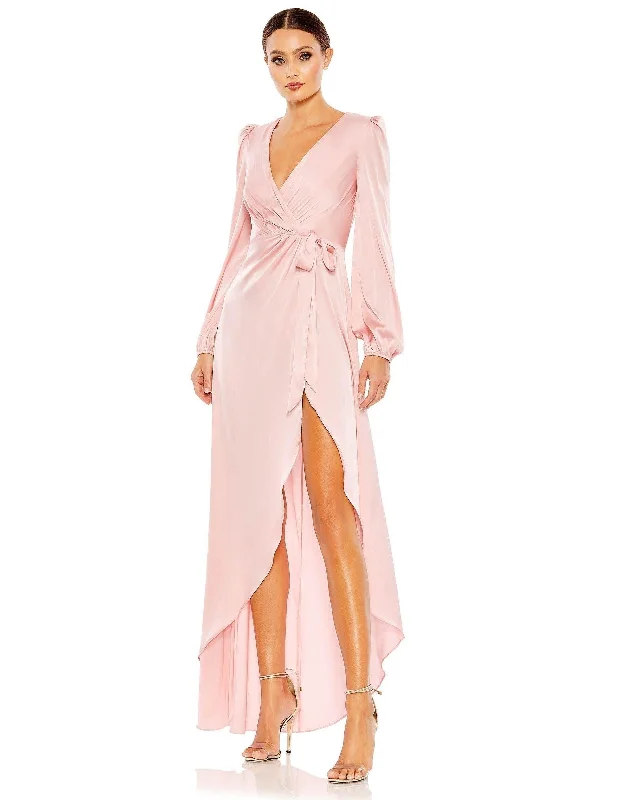 Dainty Chiffon Dress Mac Duggal 55624 High Low Formal Dress