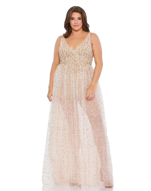 Couture Gown Mac Duggal 67742 Long Plus Size Prom Formal Gown