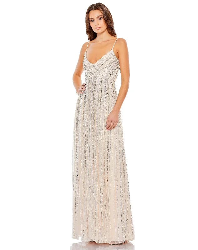 Mermaid Gown Mac Duggal Long Spaghetti Strap Prom Dress Sale