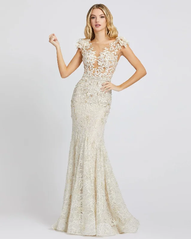 Peplum Dress Mac Duggal 79268 Prom Long Formal Mermaid Gown