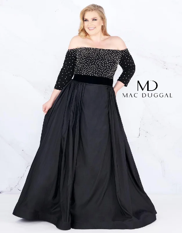Elegant Evening Dress Mac Duggal Prom Plus Size Dress Long Sale