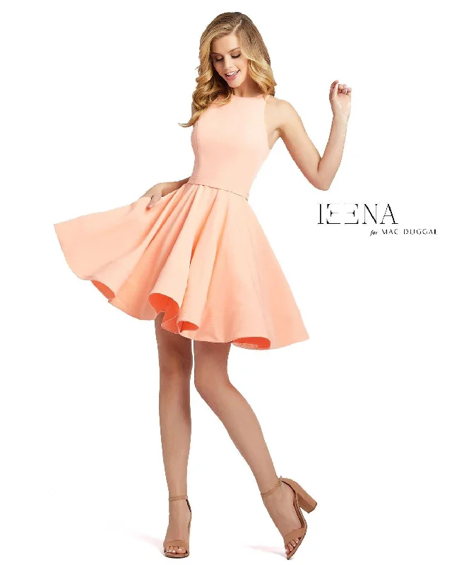 Satin Gown Mac Duggal Short Homecoming Cocktail Party Dress
