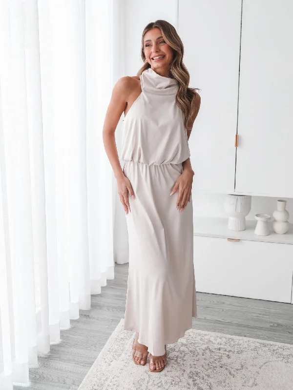 Stunning Party Dress Martine Dress - Champagne
