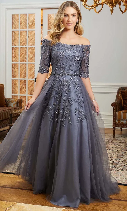 Maxi Formal Dress MGNY By Mori Lee 72834 - Sequin Embroidered Evening Gown
