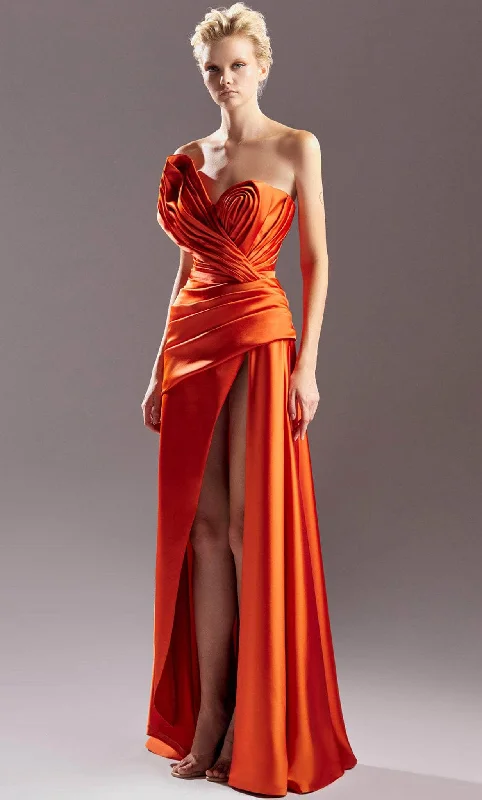 Bow Detail Dress MNM Couture G1511 - Sweetheart A-line Evening Dress
