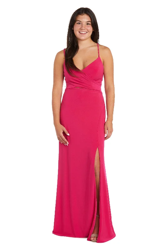 Classic Gown Morgan & Co 13012 Long Spaghetti Strap Prom Dress