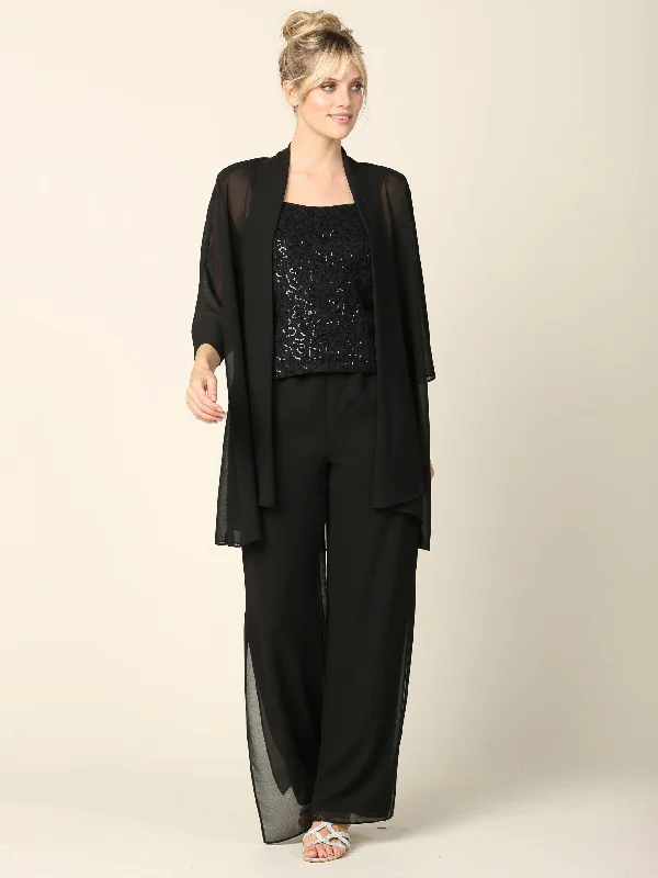 Empire Gown Mother of the Bride Formal Jacket Pant Suit
