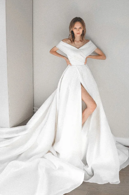 Vintage Gown Organza Wedding Dress Cardi