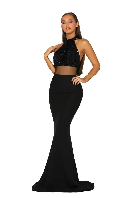 Fancy Embellished Dress Portia And Scarlett 5033 Prom Long Formal Dress