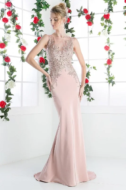 Classic Gown Cinderella Divine CD8912 Prom Long Dress Sleeveless Evening Gown