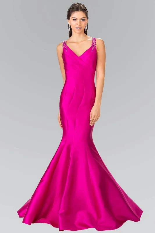Lush Satin Gown Prom Long Formal Sleeveless Mermaid Dress Sale