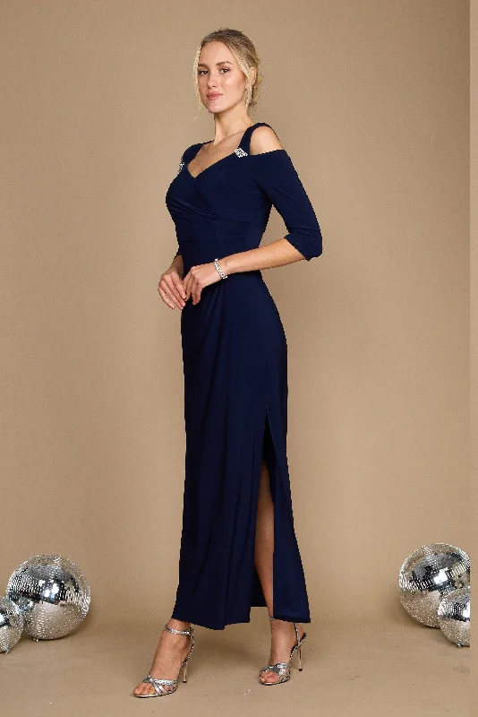 Subtle Shine Dress R&M Richards 8950 Long Mother Of The Bride Dress